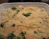 A picture of step 7 of Spaghetti squash cheesey Chicken bake.
