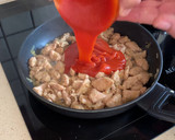 Foto del paso 5 de la receta: Ñoquis, pavo marinado y berenjena