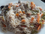 Wok de verduras y fideos de arroz 😋