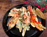 A picture of step 4 of Rainbow Vegetables Tempura🌈.