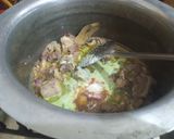 A picture of step 3 of Lahori pulao.
