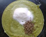 A picture of step 4 of Pesarattu Dosa /Sprouts whole moong dosa.