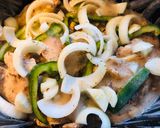 A picture of step 5 of Crockpot Quick and Easy Greek Chicken.
