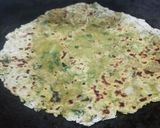 A picture of step 4 of Jowar and Methi Paratha.
