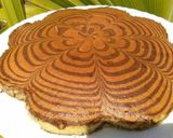 A picture of step 8 of Eggless Zebra cake.
