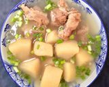 Hình bước làm 5 của món Canh sa kê nấu sườn non