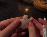 Foto del paso 4 de la receta: Fantasmas de arroz (Crujiente de obleas de arroz) - Adviento Halloween
