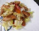চিকেন সসেজ স‍্যালাড (Chicken sausages salad recipe in Bengali) রেসিপির ধাপ 4 ছবি