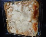 A picture of step 4 of Creamy White Spinach Chicken Lasagna.