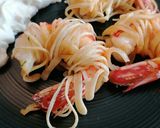 A picture of step 5 of Gluten-Free Kataifi-Wrapped Shrimp.
