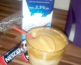 A picture of step 3 of Dalgona coffee.