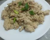 A picture of step 6 of Ginger malai boti chunks.