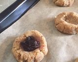A picture of step 4 of Almond & Plum Jam Thumbprint Cookies (Gluten Free, Vegan).