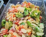 Foto langkah ke 5 dari resep Smoked Beef Almond Keto Salad.