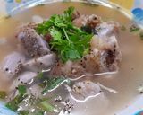 Hình bước làm 2 của món Cơm rang rau dền đỏ và các món dùng kèm
