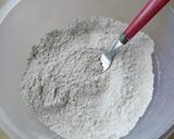 A picture of step 1 of Vickys Secret Ingredient Chocolate Chip Pancakes, GF DF EF SF NF.