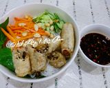 Hình bước làm 2 của món Bún chả giò chay