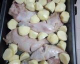 A picture of step 3 of Oven roast chicken and potatoes.