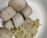 A picture of step 1 of Raw Banana Kofta Curry.