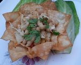 A picture of step 5 of Flower katori chaat 😋😋.