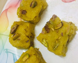 A picture of step 7 of Moong dal halwa.