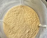 A picture of step 3 of Moong Dal Halwa.