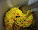 A picture of step 2 of Kushka pulao.