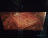 A picture of step 5 of Handvo (In microwave).