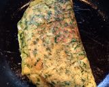 A picture of step 8 of Spinach Mushroom Omelette.