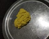 A picture of step 2 of Mungdal Khandvi roll.
