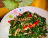 Foto langkah ke 6 dari resep Tumis Daun Pepaya.