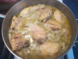 Pollo en salsa verde sencilla