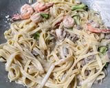 Foto langkah ke 4 dari resep Fettuccine Carbonara.