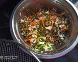 A picture of step 3 of Veg fried rice.