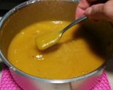 A picture of step 1 of Fried Egg And Ham On Pumpkin Soup.