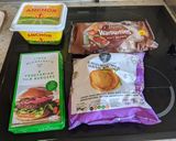 A picture of step 1 of Vegetarian burger.
