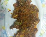 A picture of step 4 of Fish onion masala.