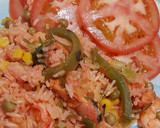 Foto del paso 5 de la receta: Arroz salteado con pollo y camarones 🤤