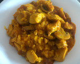 Foto del paso 7 de la receta: Arroz con pollo y champis al horno