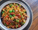A picture of step 4 of Murmura Poha.