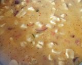A picture of step 3 of Magodi sabji with masala roti.