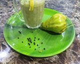 A picture of step 7 of Babugosha mint juice.