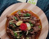 A picture of step 5 of Mutton karahi.