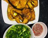 Hình bước làm 4 của món Cá bớp Lã Vọng