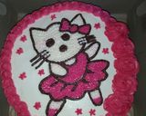 Foto langkah ke 15 dari resep Tart ultah hello kitty simple.
