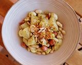 Foto del paso 6 de la receta Ensalada de patata, alubias y frankfurt al pesto