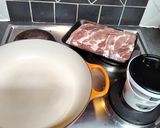 A picture of step 2 of Canadian Pork neck steaks.