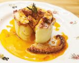 Foto del paso 7 de la receta: Coulant de Patata, Huevo y Pulpo con salsa al Pimentón