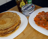 Foto del paso 1 de la receta: Crêpes de Salmón (Sin sal)