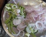 A picture of step 6 of Chur chur paneer roll.